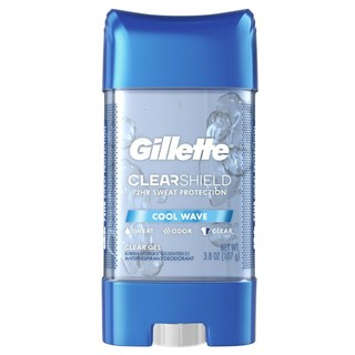Lăn khử mùi nam Gillette Clear Gel Cool Wave 107g hương gió biển mát lạnh , sảng khoái