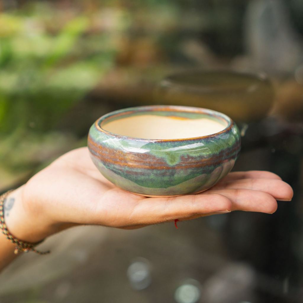 Chậu Men Vintage mini - Ang bo không ế  - Men loại 1 - Trồng cây gì cũng rất là nghệ thuật | Bloom Garden