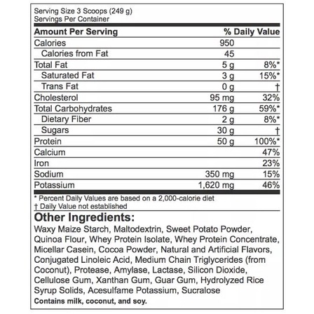 Sữa Tăng Cân Tăng Cơ Nutrabolics Mass Fusion 12lbs - Chính Hãng 100%