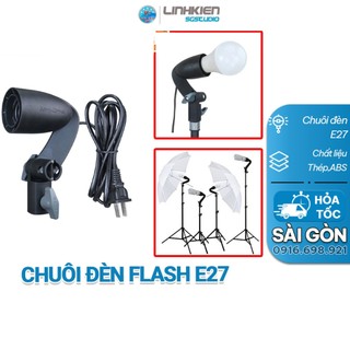 Chuôi Đèn Linco Gắn Đèn Flash Đui E27 Có Gá Gắn Dù Công Tắc Điều Chỉnh Xoay 360 Dành Cho Các Studio