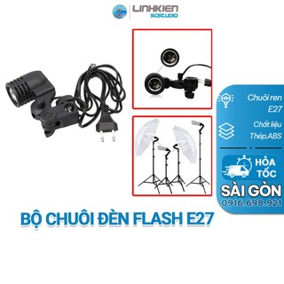 🔥 giá sỉ 🔥 chuôi gắn đèn led studio e27 lr cho các studio chụp hình có công tắc