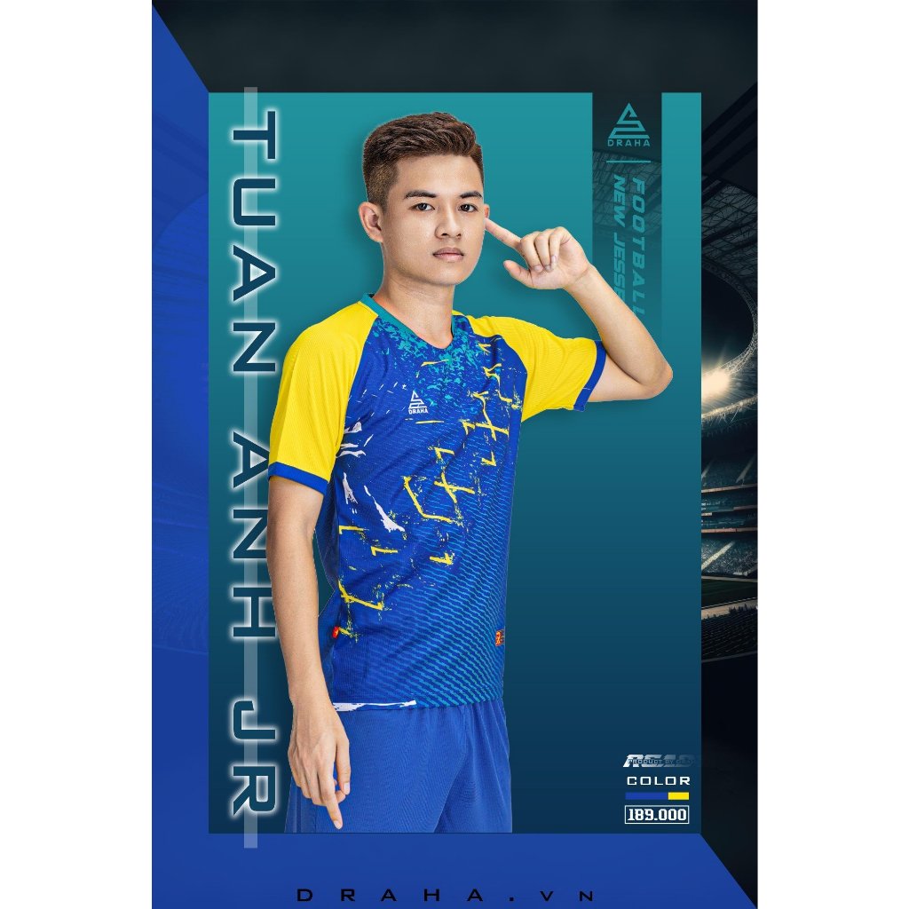 BỘ QUẦN ÁO BÓNG ĐÁ DRAHA MẪU MỚI NHẤT READY.