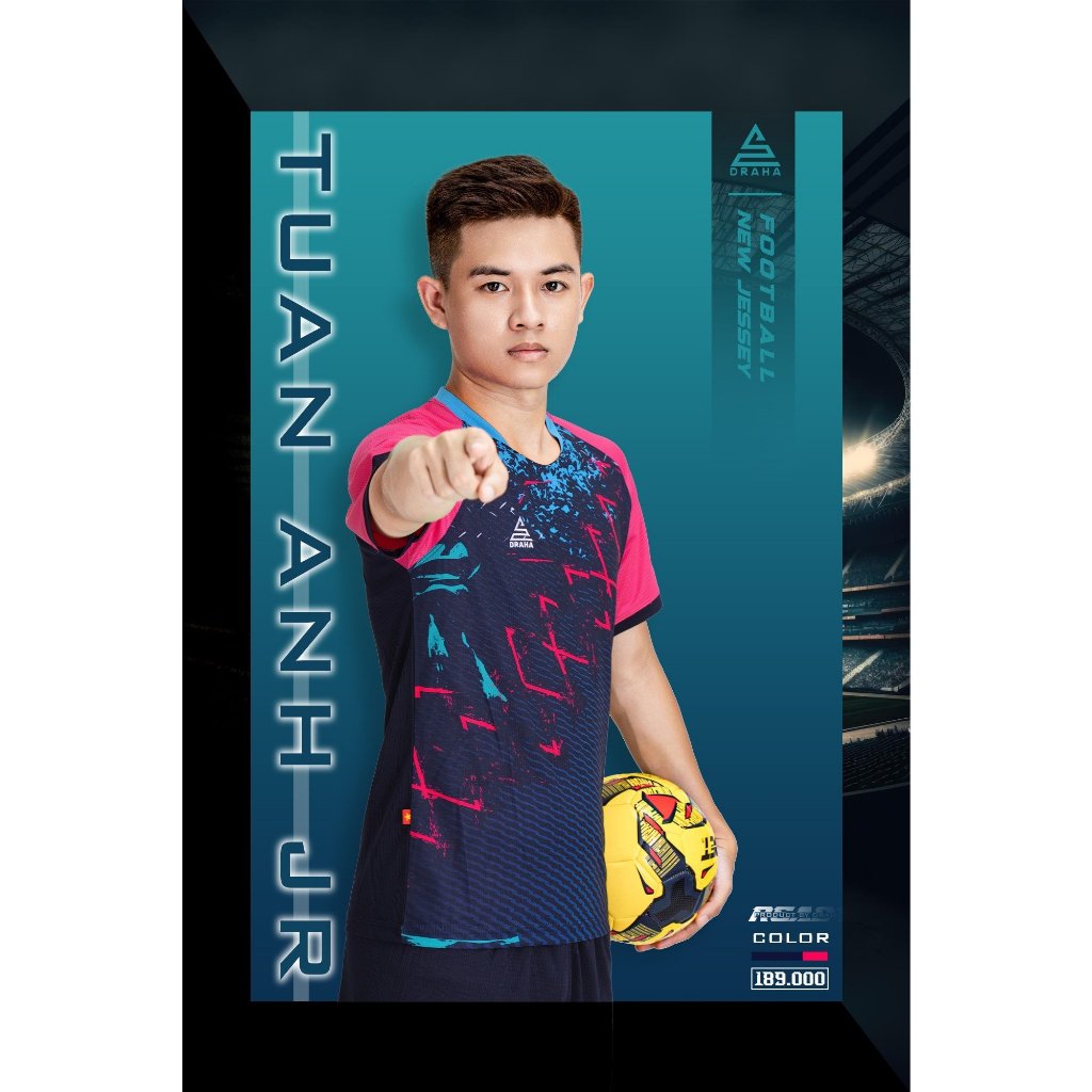 BỘ QUẦN ÁO BÓNG ĐÁ DRAHA MẪU MỚI NHẤT READY.