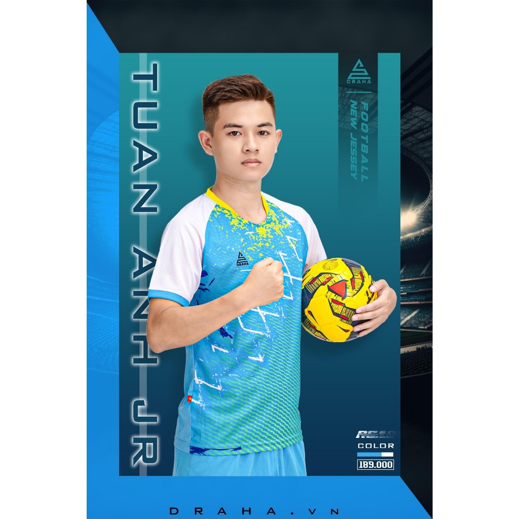 BỘ QUẦN ÁO BÓNG ĐÁ DRAHA MẪU MỚI NHẤT READY.