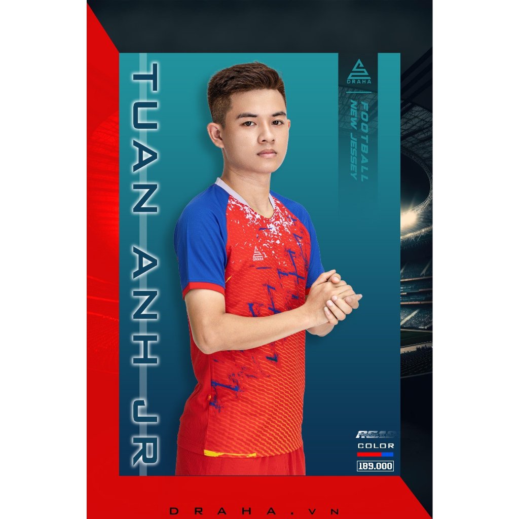 BỘ QUẦN ÁO BÓNG ĐÁ DRAHA MẪU MỚI NHẤT READY.