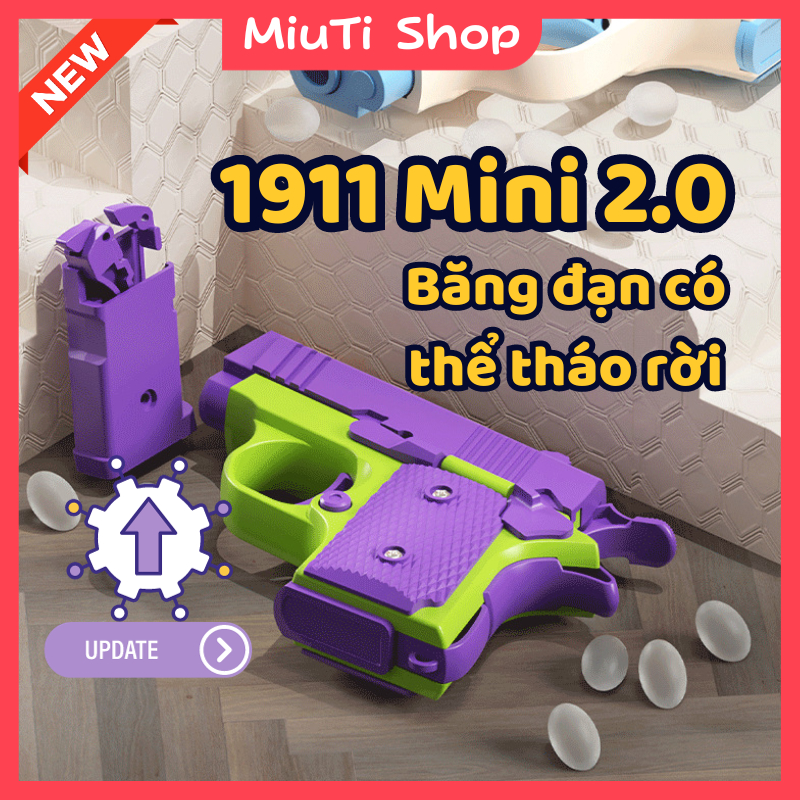 1911 MINI in 3D  - Đồ Chơi súng Nhựa ABS An Toàn, Giải Trí, CHÍNH HÃNG|
