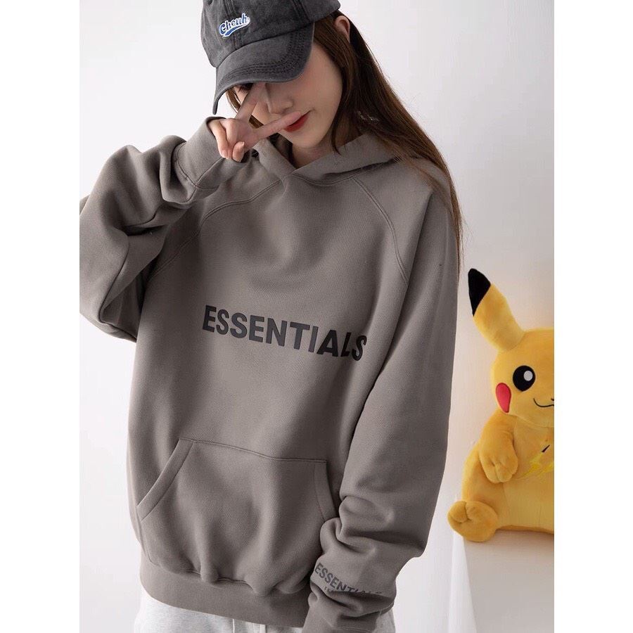 Áo Khoác Hoodie Essentials Nam Nữ Chất Nỉ Không Xù Dày Dặn Cao Cấp
