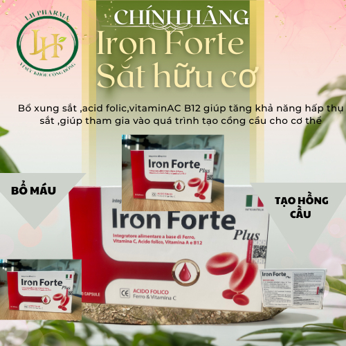 Viên Uống Bổ Sung Sắt Cho Người Thiếu Máu Iron Forte Plus Fobe