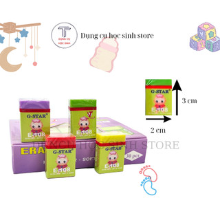 Combo 5 cái Gôm tẩy bút chì E108 hiệu GSTAR nhiều màu gôm nhẹ nhàng