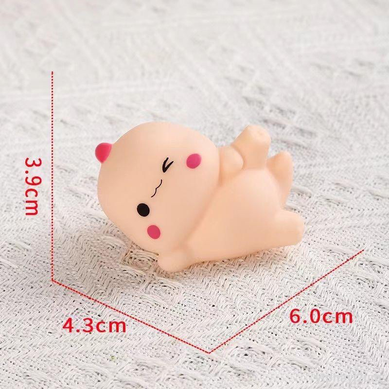 Set 6 con khủng long cao su bóp kêu chít chít dễ thương-O34