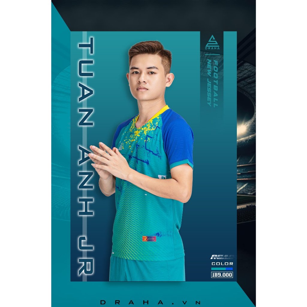 BỘ QUẦN ÁO BÓNG ĐÁ DRAHA MẪU MỚI NHẤT READY.