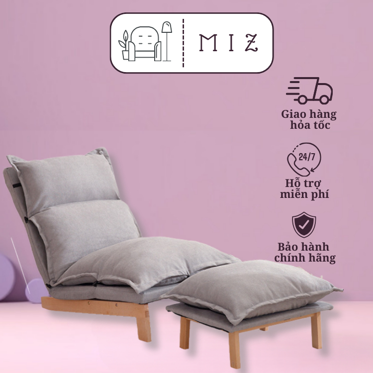 Ghế Sofa Thư Giãn Nghỉ Ngơi Khung Gỗ Khối Cao Cấp Điều Chỉnh 180 độ Nhiều Màu Sắc MIZ HOUSE