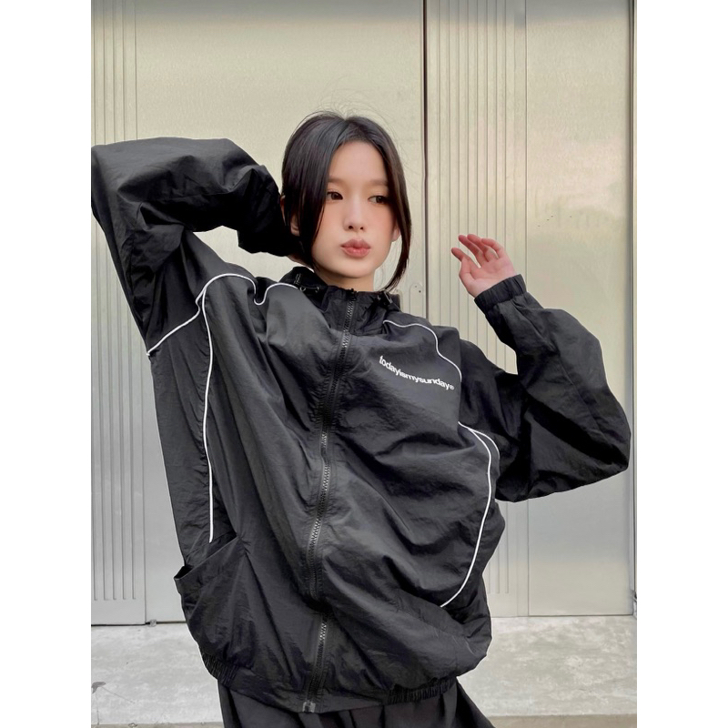 Áo khoác Jacket dù nhăn V4.0 Todayismysunday có nón