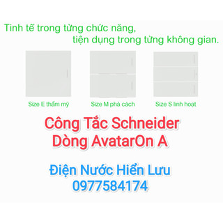 Công Tắc 1 chiều, 2 chiều Schneider Dòng AvatarOn A - Bảo hành chính hãng