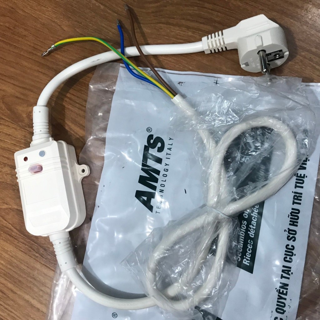 Bộ dây nguồn chống giật AMTS- PRCD 16A cho Bình nóng lạnh ARISTON, PICEZA, FERROLY