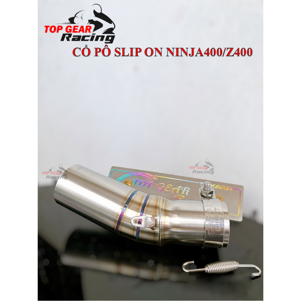 Cổ Pô Kawasaki Ninja400 Z400 Cổ SLip on Inox 304 Họng 51mm