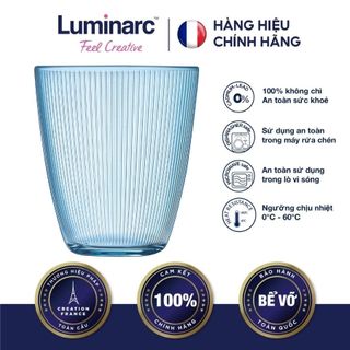 Bộ 6 ly thấp thuỷ tinh luminarc concepto stripy blue 310ml - lucoq8710