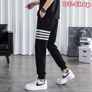 Quần jogger thể thao nỉ nam Quần dài Phối sọc thu đông co dãn thoải mái vận động tập gym đi chơi bặn nhà.. - dt_shop