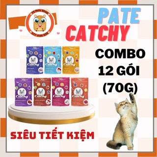 Combo 12 gói pate Catchy 70gr dành cho mèo