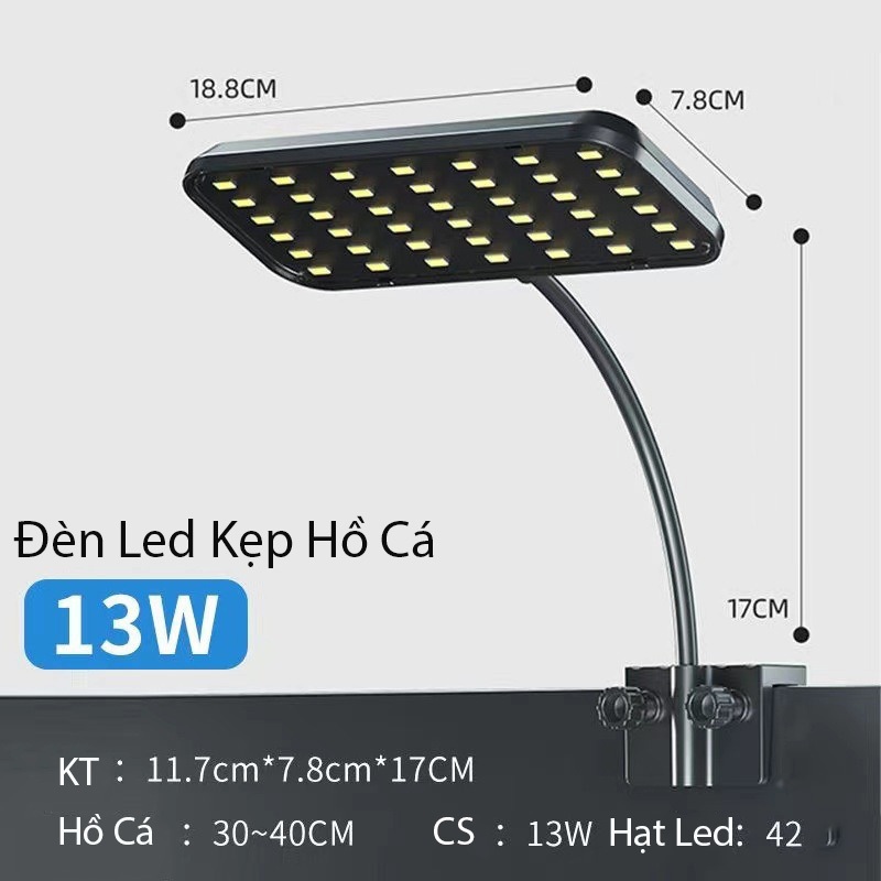 Đèn Led kẹp DUTRON FD-01 và FD-02 Chuyên Dụng Cho Hồ Thủy Sinh, Hồ Cá Nhỏ - Ánh sáng hoàn hảo cho hồ cá của bạn