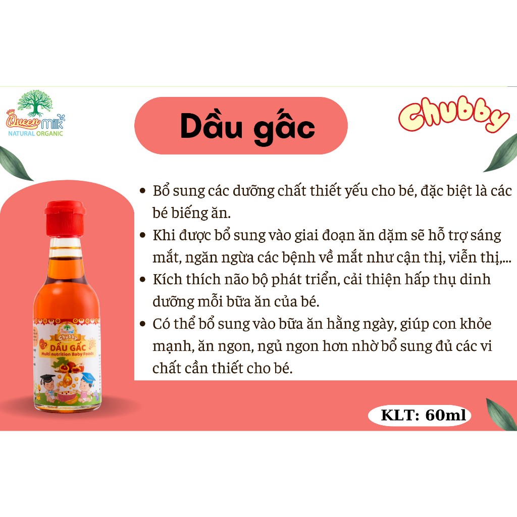 Dầu ăn dặm Chubby