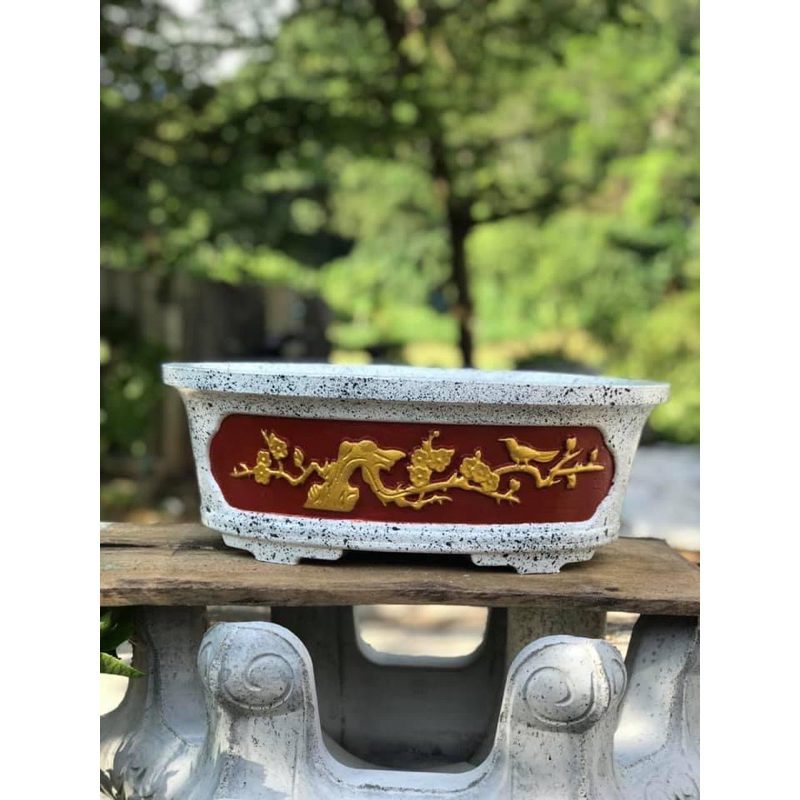 Khuôn Ovan 45 : Khuôn đúc chậu cảnh ABS bầu dục  45