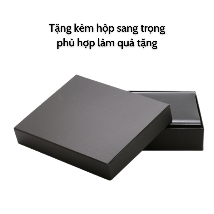 Ví Nam Da Bò Cao Cấp - Bóp Nam Tặng Kèm Hộp Dùng Làm Quà Tặng - LT01