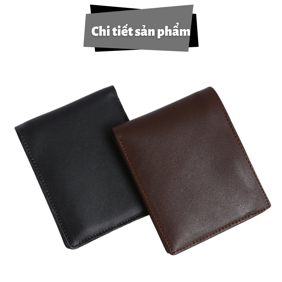 Ví Nam Da Bò Cao Cấp - Bóp Nam Tặng Kèm Hộp Dùng Làm Quà Tặng - TRONBO