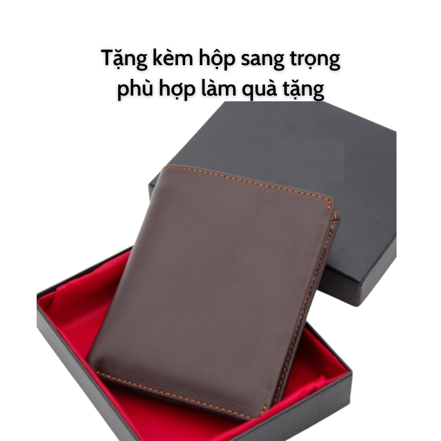 Ví Nam Xịn Da Thật Nhập Khẩu Cao Cấp - Bóp Nam Thời Trang - DUNGBO