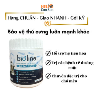 Men vi sinh BIOLINE MBR9 80g chăm chó con đề kháng tốt men tiêu hoá chó mèo trị tiêu chảy táo bón HELLOCONSEN