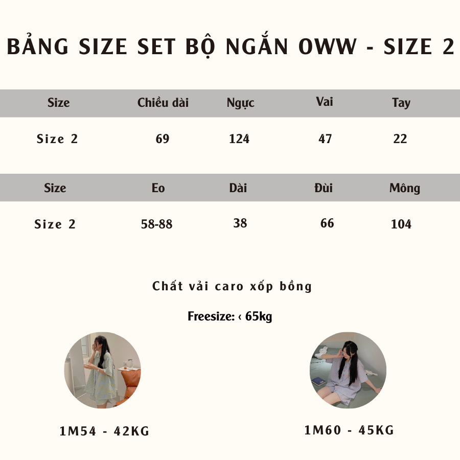 Bộ Đồ Ngủ Nữ JEMCLOSET Set Kẻ Caro Xốp Nhiều Màu Hot OWW 8132