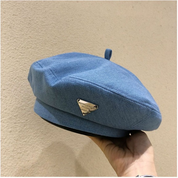 Mũ Beret nữ, mũ nồi màu jean thời trang nữ phong cách hàn quốc đáng yêu, restro, HERA 0017