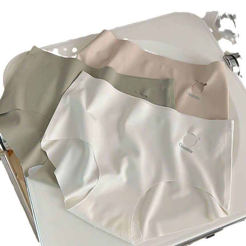 Hộp 4 quần lót vải siêu dày dặn, không đường may gấu bear