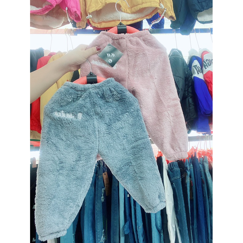 Quần lông CHỮ cho bé yêu