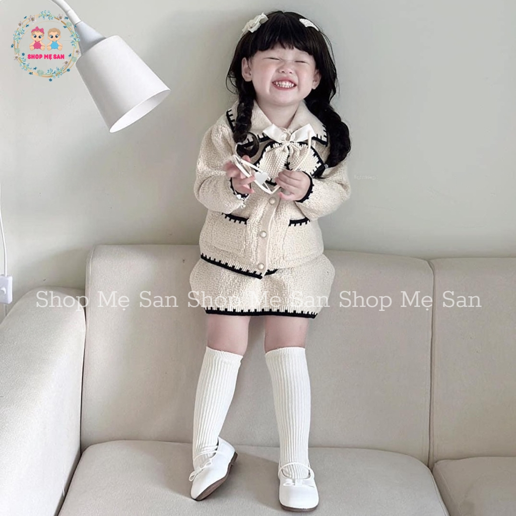 Váy Thu Đông Cho Bé Gái, Set Váy Bé Gái  Chất Liệu Mềm Đẹp Co Giãn Cùng Kiểu Dáng Siêu Sang - MSD7