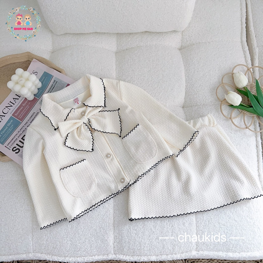 Váy Thu Đông Cho Bé Gái, Set Váy Bé Gái  Chất Liệu Mềm Đẹp Co Giãn Cùng Kiểu Dáng Siêu Sang - MSD7