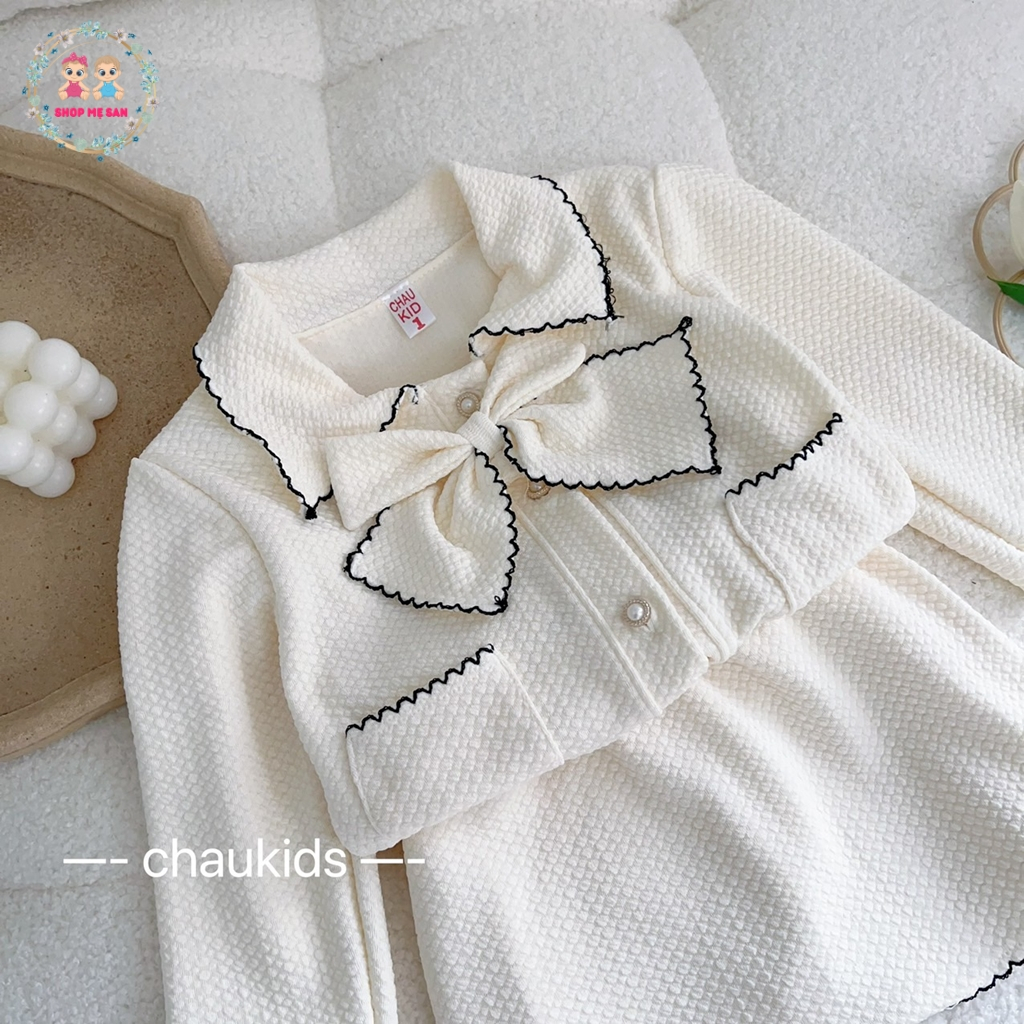Váy Thu Đông Cho Bé Gái, Set Váy Bé Gái  Chất Liệu Mềm Đẹp Co Giãn Cùng Kiểu Dáng Siêu Sang - MSD7