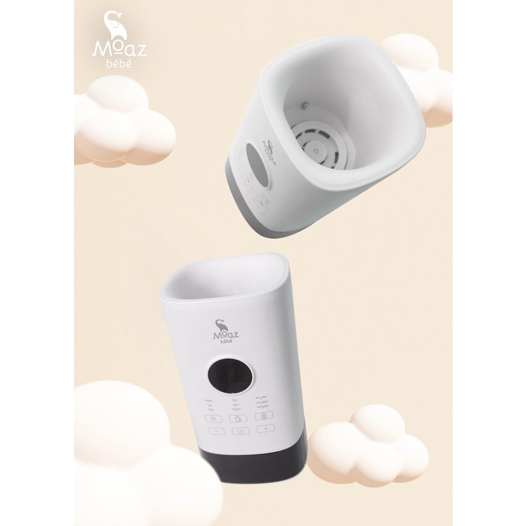 Máy hâm sữa thông minh siêu tốc Moaz BeBe MB033, dùng tất các loại bình sữa