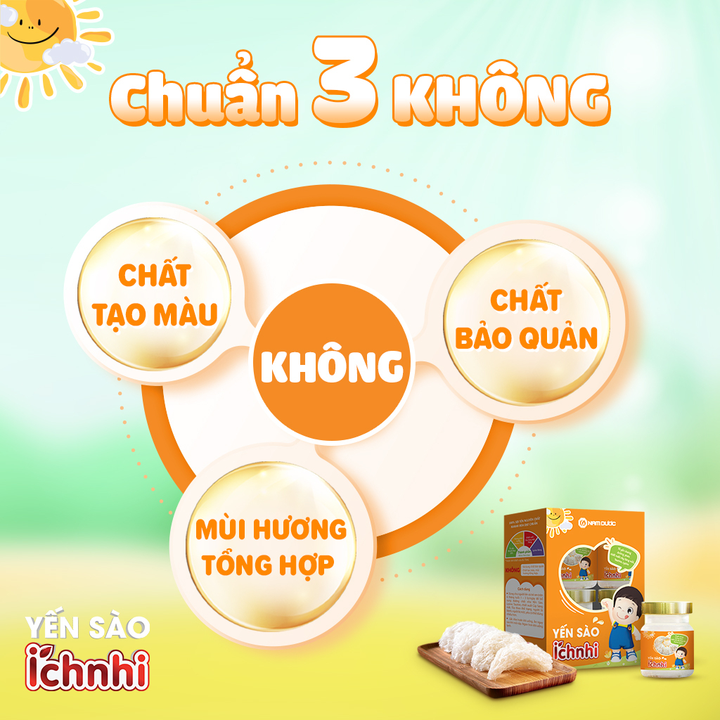 Set yến chưng sẵn cho bé - 4 Hũ 70ml / 30% tổ yến chưng đường phèn - Yến sào Ích Nhi, Khánh Hòa