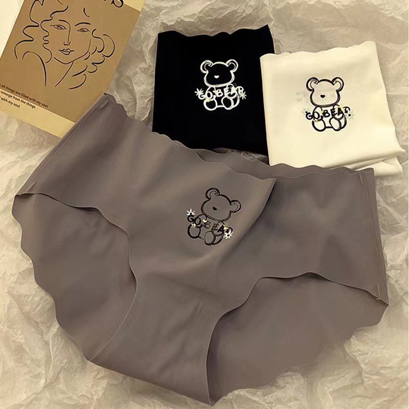 Quần Lót Nữ Đúc Su Sóng Hình Gấu Không Lộ Viền Sexy Tạo Đường Cong Quyến Rũ 812