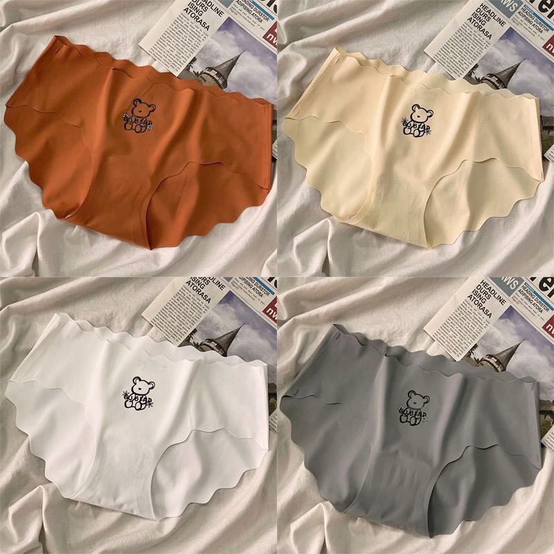 Quần Lót Nữ Đúc Su Sóng Hình Gấu Không Lộ Viền Sexy Tạo Đường Cong Quyến Rũ 812