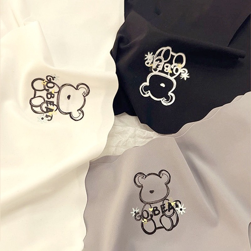 Quần Lót Nữ Đúc Su Sóng Hình Gấu Không Lộ Viền Sexy Tạo Đường Cong Quyến Rũ 812