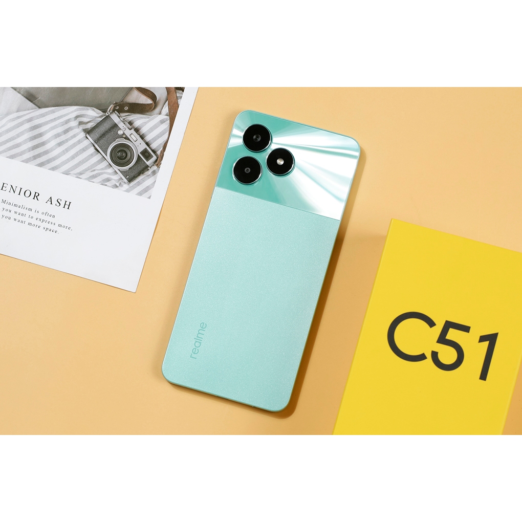 Điện thoại Realme C51  Thiết kế trẻ trung,sạc nhanh 33W - Hàng chính hãng