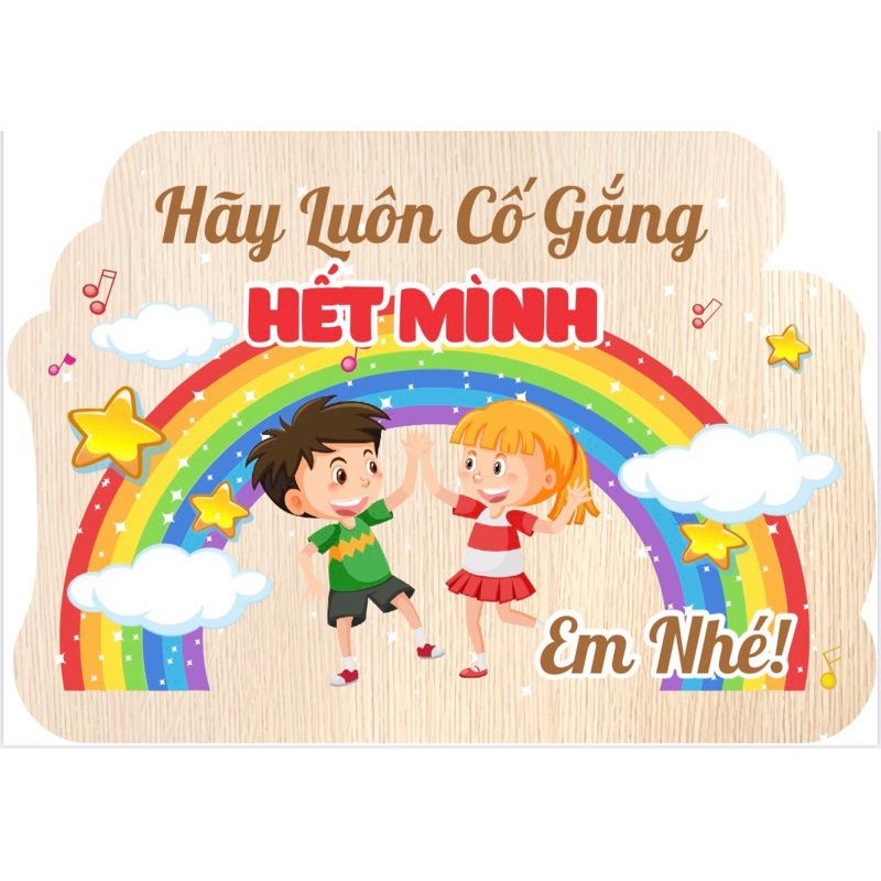 Slogan khẩu hiệu trang trí lớp