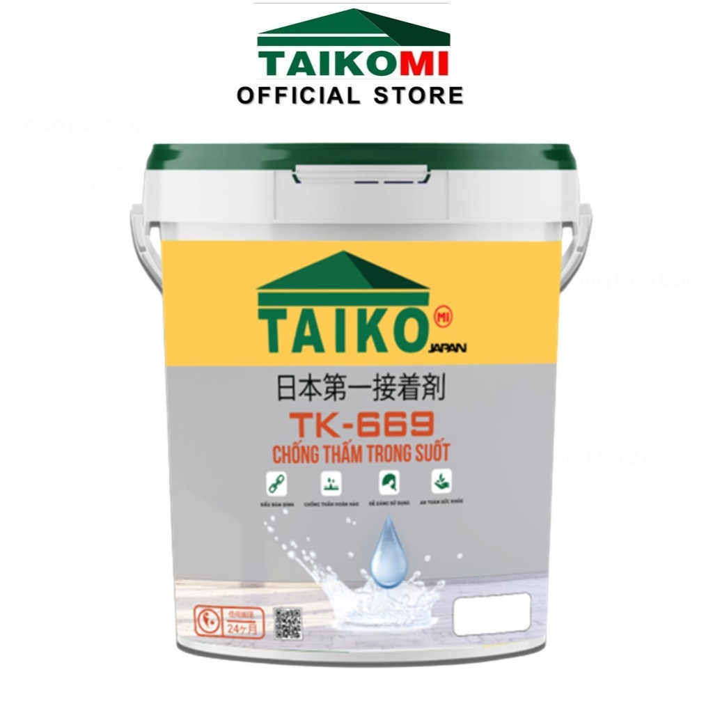 Chống thấm trong suốt Taikomi TK-669- Xử lý lộ thiên cho sàn gạch men, gỗ, đá, kim loại trong suốt một thành phần
