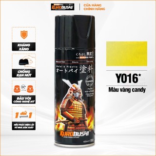 Sơn xịt samurai kurobushi - màu vàng candy yamaha y016 chuyên dùng cho xe máy