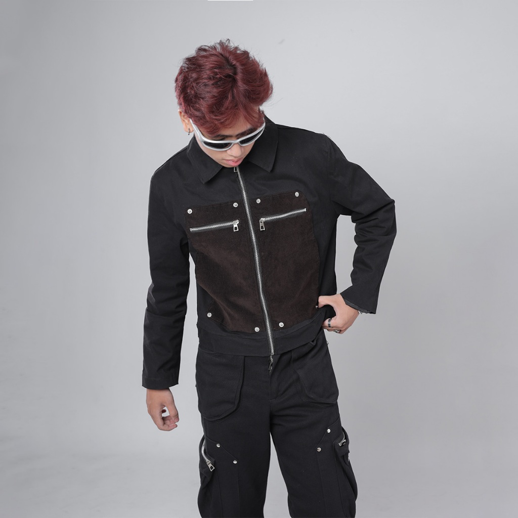 Áo khoác kaki JACKET CROPTOP - Áo khoác boxy local brand SLYOUR