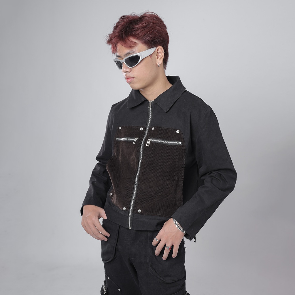 Áo khoác kaki JACKET CROPTOP - Áo khoác boxy local brand SLYOUR