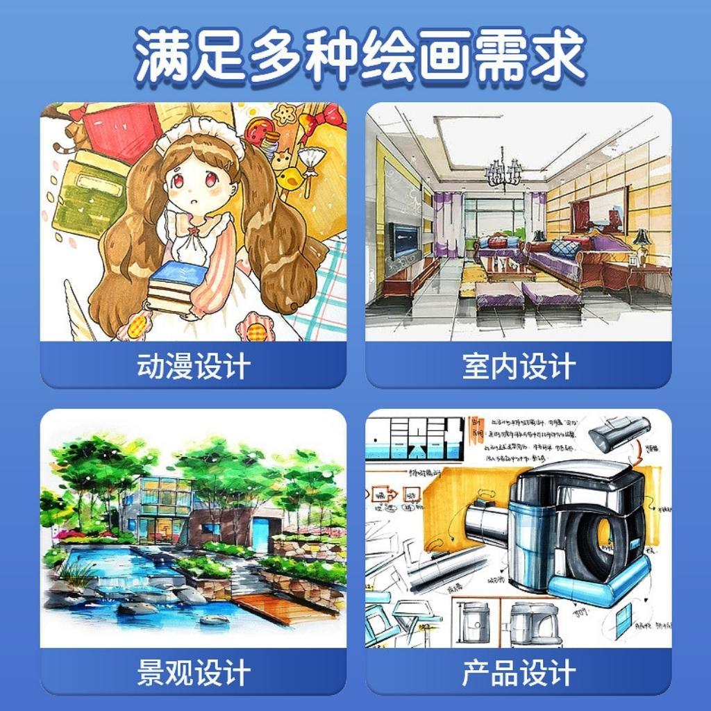 Màu Nước Bút Dạ Marker Touchliit EDUSKY Đóng Hộp Nhựa Cute Cho Bé Sáng Tạo Vẽ Tranh Tô Màu Chuyên Nghiệp