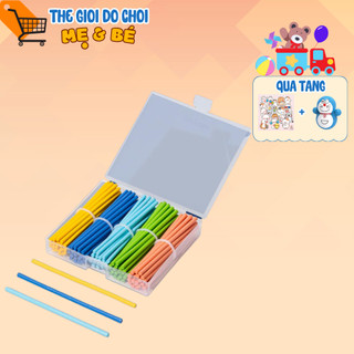 Bộ que tính học toán bằng gỗ - bảng tính que học toán cho bé